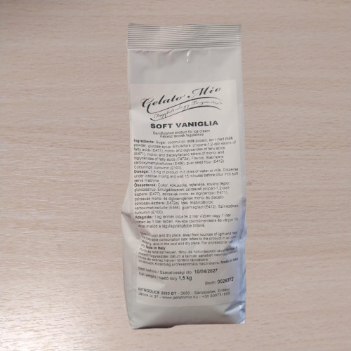 Soft Vanília fagylaltpor /Gelato Mio/ 1,5 kg