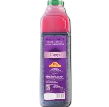 Frizzy-Color áfonya ízű szirup 1 Kg