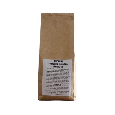 PRÉMIUM soft vanília fagylaltpor /Gelato Mio/ 2kg  (+5 liter folyadék)