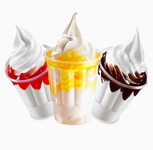 Műanyag fagylaltos kehely (Sundae pohár) (100 db/csomag)
